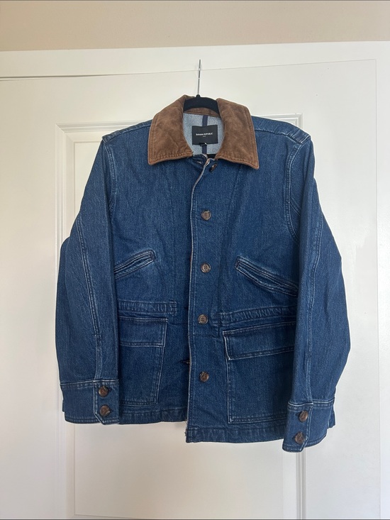 Banana Republic Jackets & Blazers - Banana Republic Denim Barn Jacket in Dark Wash size M